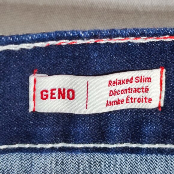 True Religion jeans men's size 42 (44) Indigo blue colour Geno Relaxed Slim - Picture 7 of 15
